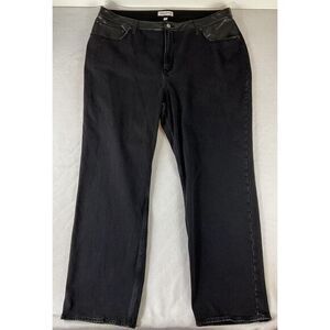 Abercrombie & Fitch Jeans 36/22 Curve Love High Rise‎ Black NWT Vegan Leather
